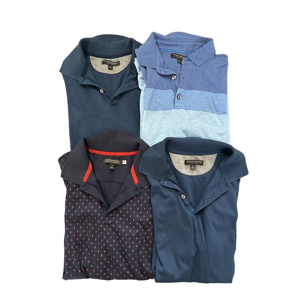 Banana Republic Other - Bundle of 4 Banana Republic Men's Luxury Touch Polos Size Medium 100% Cotton